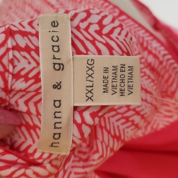 NWT Hanna & Gracie Chevron print flowy sleeveless v neck Grandmacore Chiffon - Picture 4 of 5